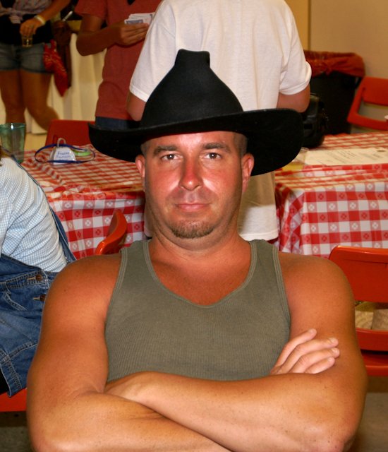 Adam as a country western singer