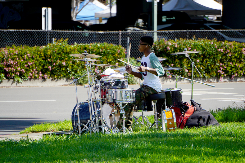 Drummer in the park