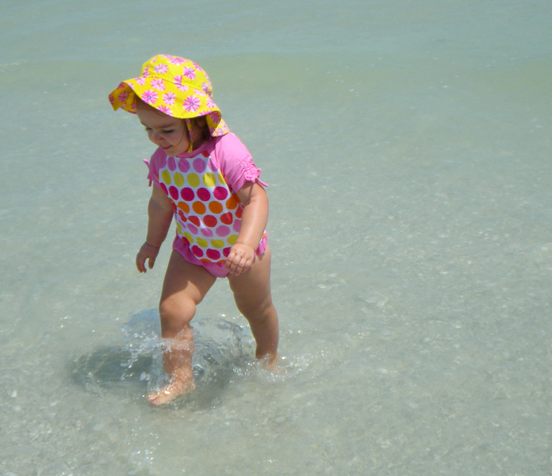 Finley loves the beach