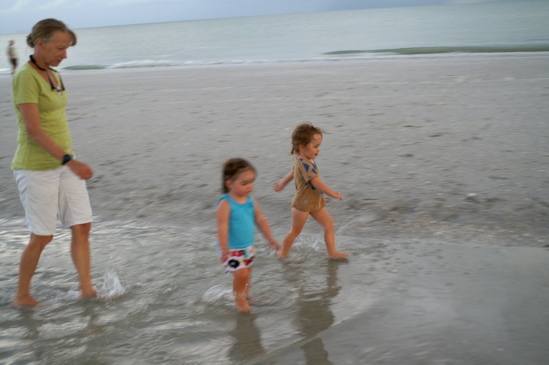 Mary herds the grandkids