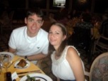 The soon-to-be newlyweds at the Rehearsal Dinner.