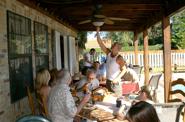 Adam cools down the crowd